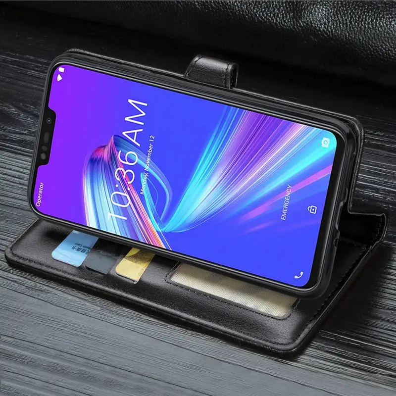 Роскошный кожаный флип-чехол-бумажник для ASUS ZB602KL ZA550KL ZS660KL ROG PHONE2 ZenFone MAX PRO(M2) ZB631KL ZB633KL чехол для телефона Capa