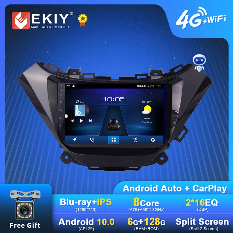 

EKIY Android Car Radio For CHEVROLET Malibu 2015-2018 Multimedia Player Auto Stereo Tape Recorder Blu-ray IPS Tape Recorder HU