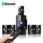Акустическая система для домашнего кинотеатра, 5,1 каналов, Bluetooth-динамик, сабвуфер, поддержка оптического коаксиального динамика AUX для телевизора, компьютера
