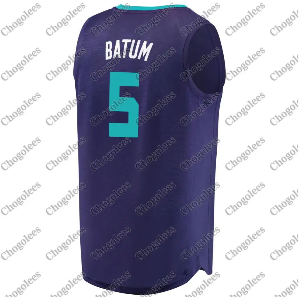

Men Basketball Jersey Nicolas Batum Charlotte Fast Break Player Jersey Statement Edition Purple