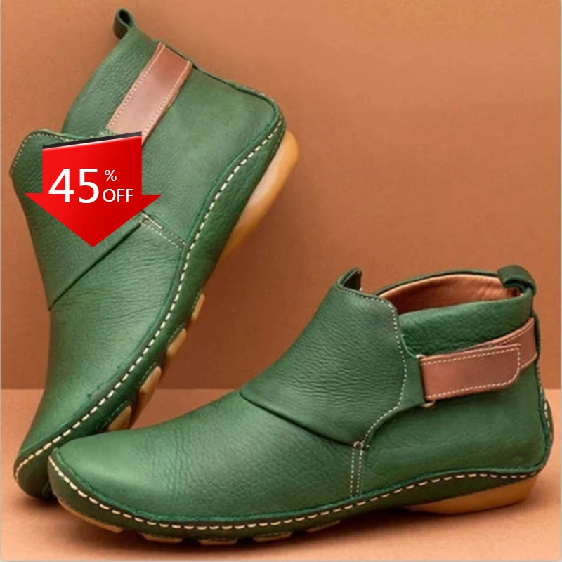 

Large Size Women Shoes Women Boots Boots Spring and Autumn Winter Casual Short Tube Martin Boots Zipper Flat Winter Boots