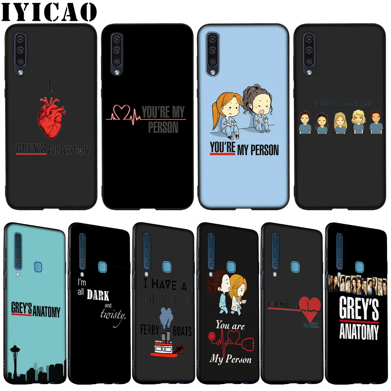 Серый серый Анатомия ТВ мягкий силиконовый чехол для телефона Samsung Galaxy A70 A60 A50 A40 A30