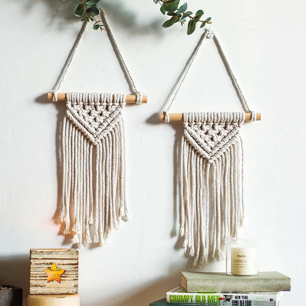 

Small tapestry wall bedroom decor house decoration forest tapestry macrame decor dorm room decoration gift