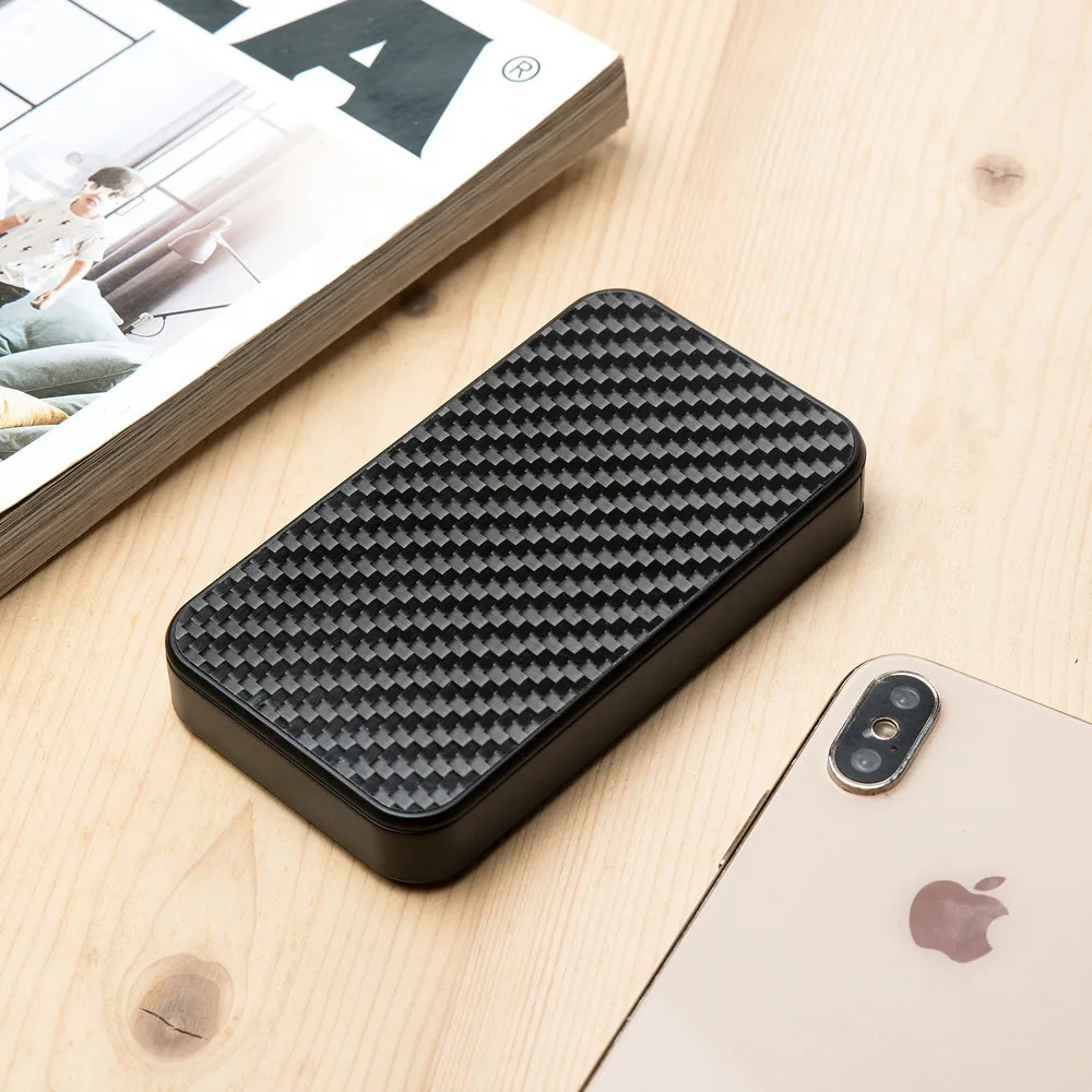 Тонкий мужской кошелек из углеродного волокна 2020 тонкий кредитный держатель для