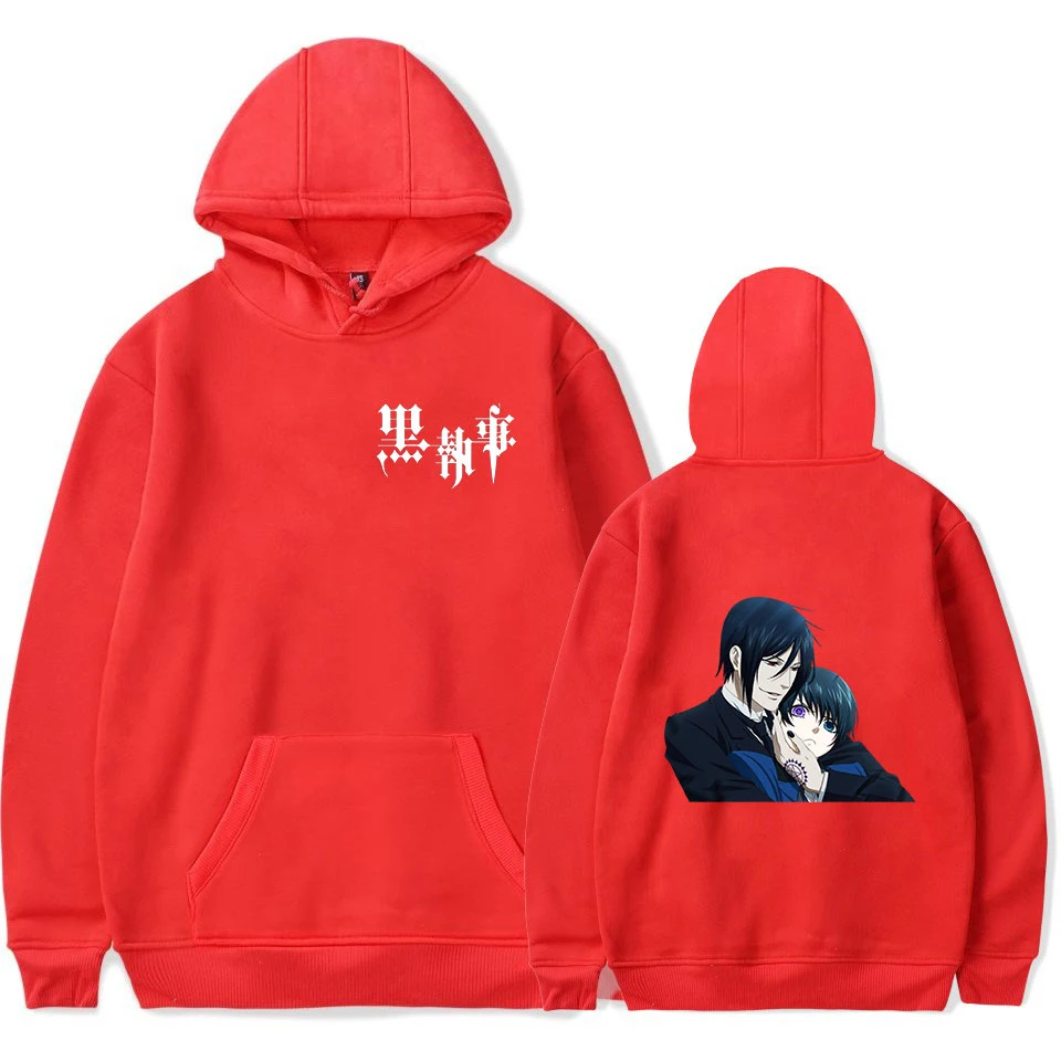 

2021 Hot Black Butler Hoodies Men/Women Fashion Casual Harajuku Anime Sweatshirts Print Black Butler Pullover Hooded