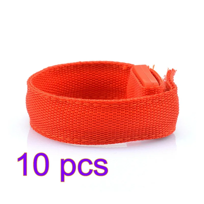 10pcs red 1/10 шт. Светодиодный проблесковый браслет на запястье Браслет повязка на руку во время ленточный светильник на Танцевальная Вечеринка светящийся светодиодный браслет для вечерние украшения подарок - Цвет: 10pcs red