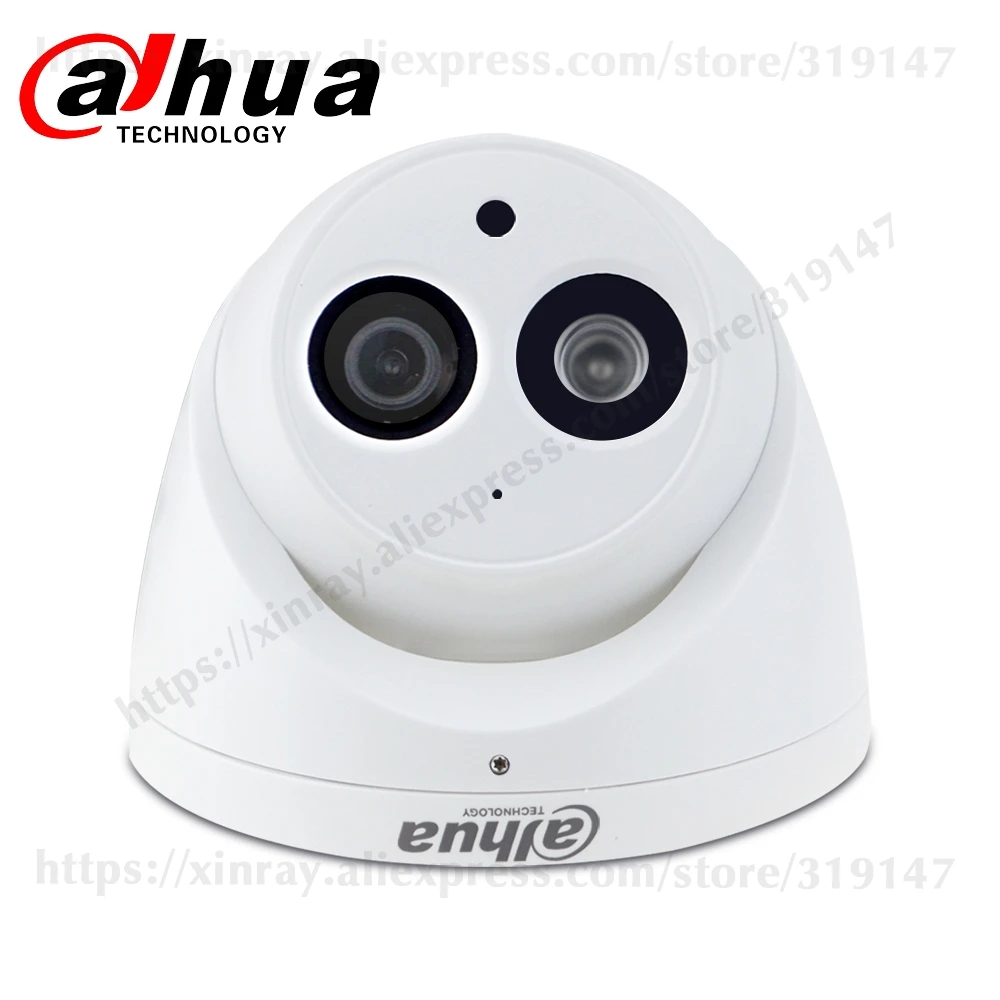 DH 6MP IP камера IPC-HDW4631C-A Обновление от IPC-HDW4431C-A POE Мини купольная камера Встроенный микрофон CCTV металлическая камера 8 шт./лот