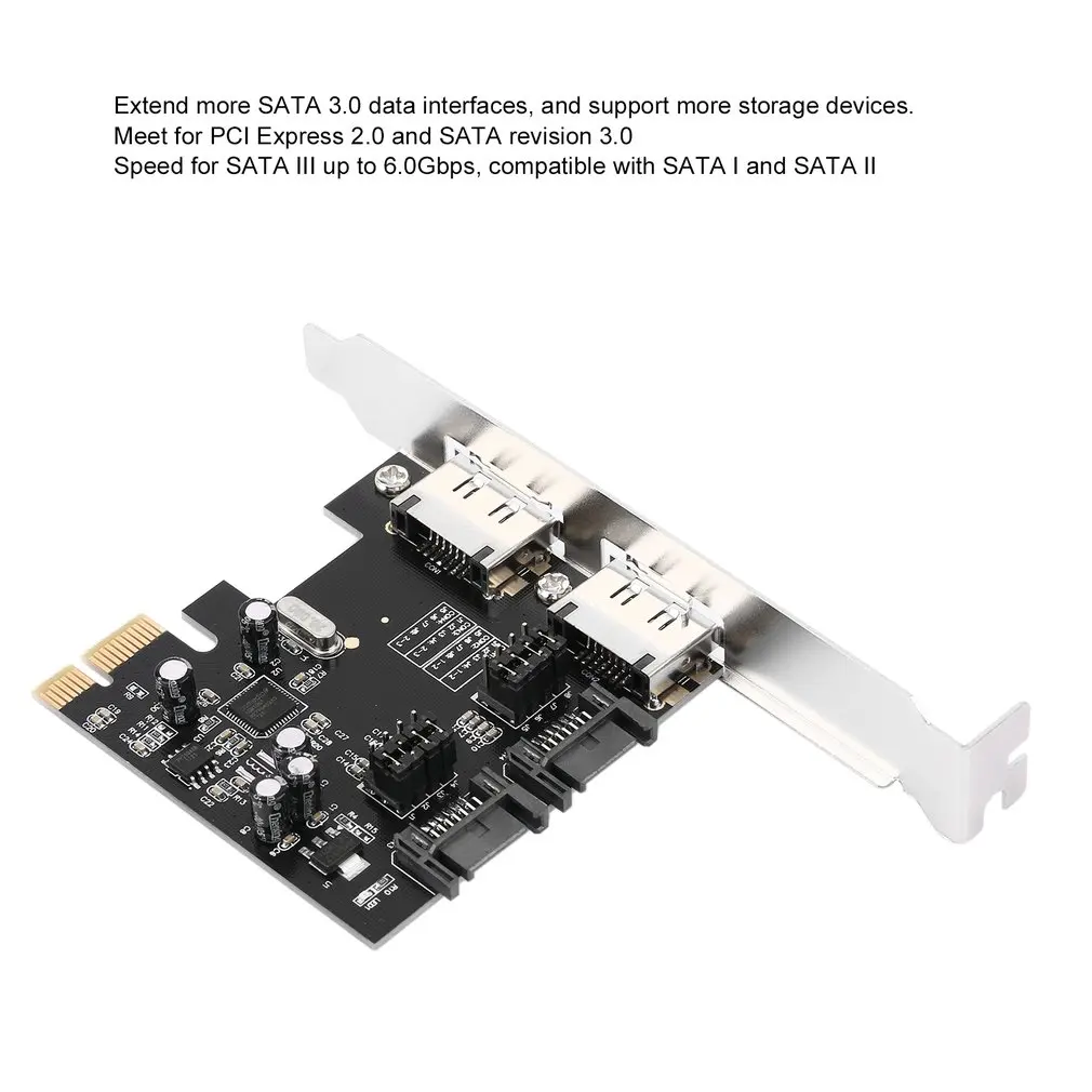 1 шт. PCI-E к SATA3.0 три поколения PCIE SATA3 адаптер расширения В наличии! | Компьютеры и