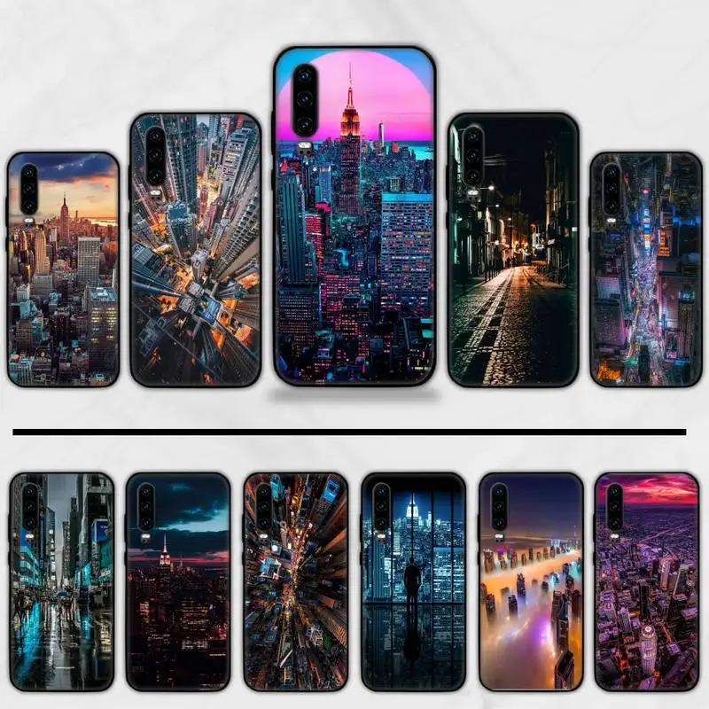 

Feasting night city Phone Case For Huawei honor Mate P 9 10 20 30 40 Pro 10i 7 8 a x Lite nova 5t cover funda shell