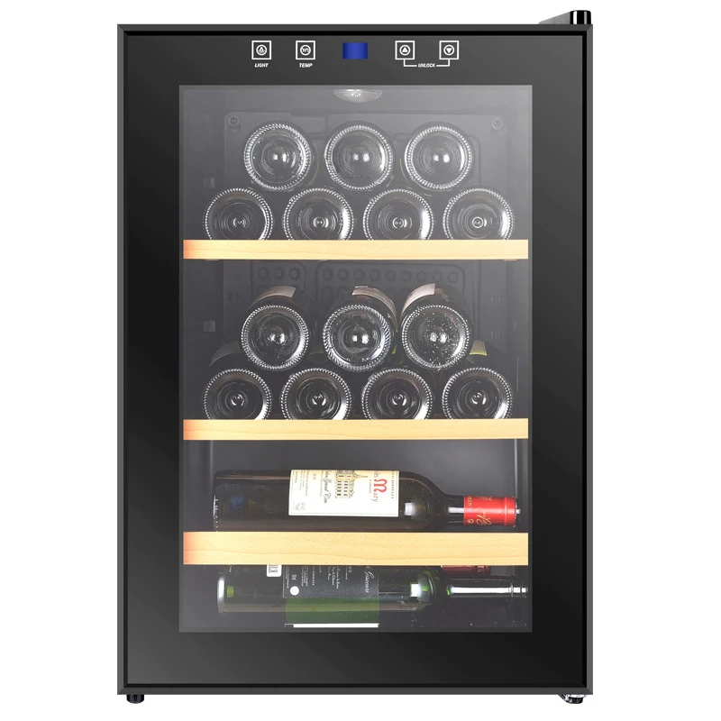 4 слоя постоянная температура Малый винный шкаф с морозильной камерой твердой