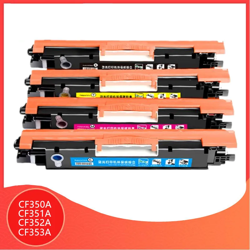 Совместимый цветной картридж CF350A CF351A CF352A CF353A 130A для принтера hp Color LaserJet Pro MFP M176n M176
