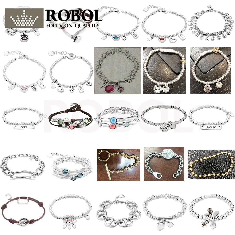

03 2021 New Fashion 925 Silver Lock and No Lock Fashion Charm Beaded Bracelet Free Shipping Wholesale Women's Jewelry Gifts
