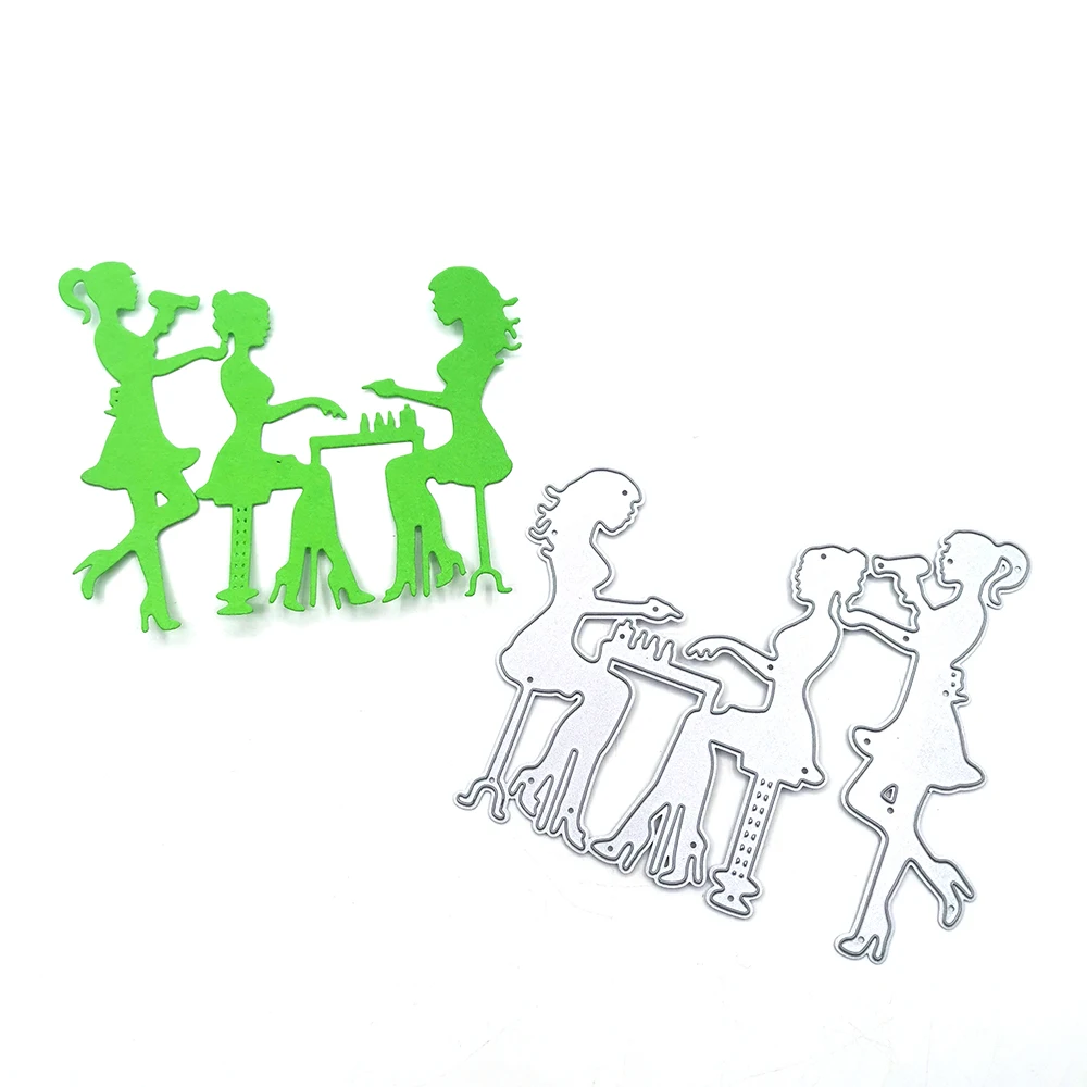 Julyarts Чай вечерние Скрапбукинг Материал Трафаретный вырубной штамп 2021 трафарет