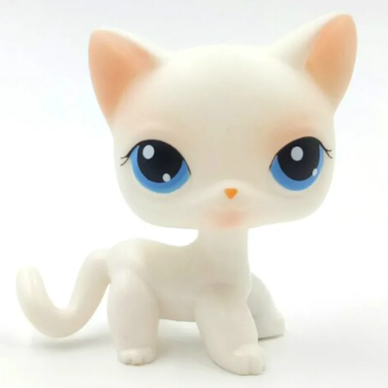 Лпс стоячки кошки собаки игрушки Lps кошка старый pet shop игрушка маленькая короткая шерсть котенок Гималайский котенок husky собака Спаниель колли great dane редкая коллекция фигурок - Цвет: 64