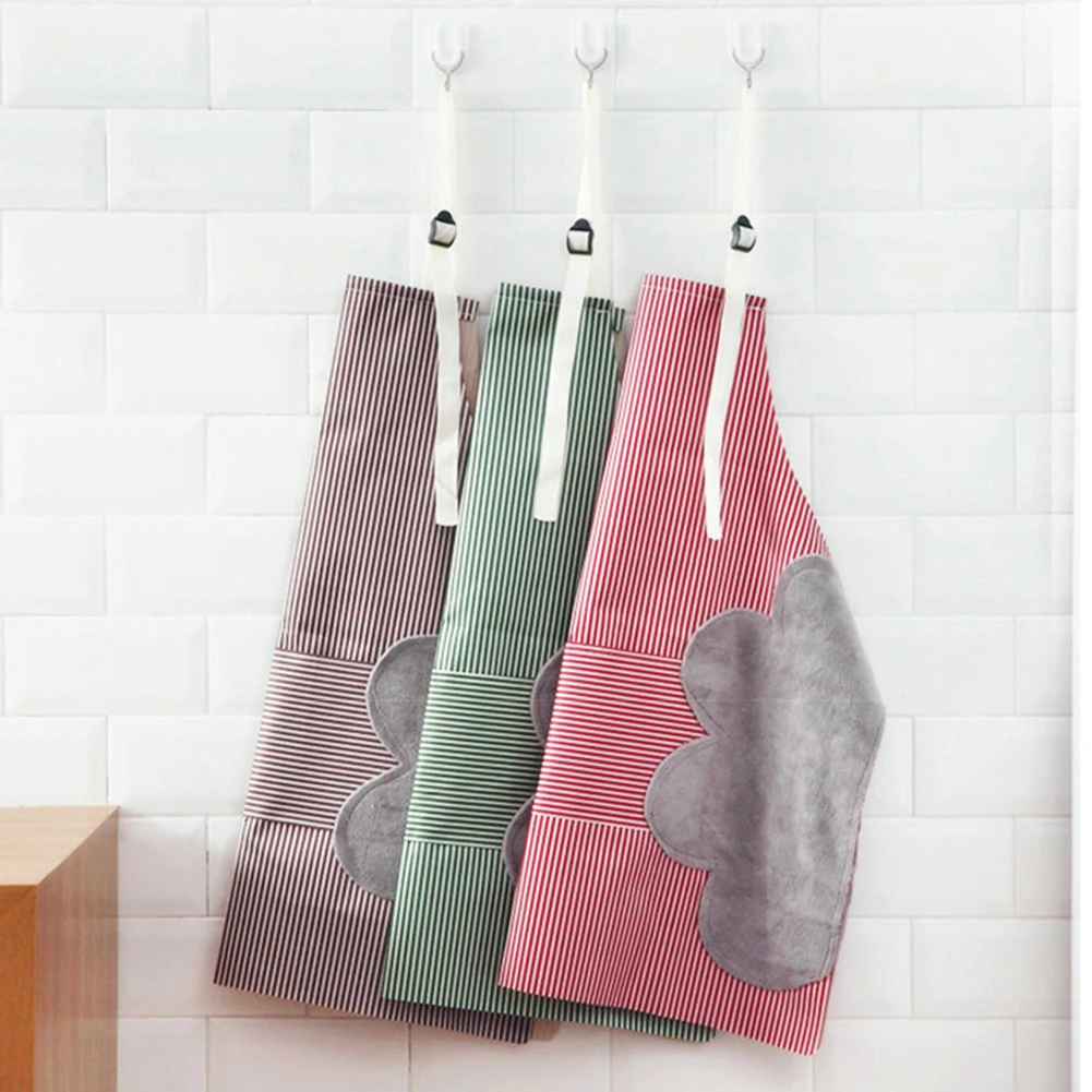 

Домашний маслостойкий фартук, Милый хлопковый кухонный фартук, фартук для шеф-повара, конфетный фартук с большим карманом, Женские аксессуа...