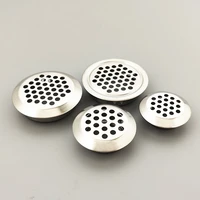 4pcslot silver color air vent wardrobe cabinet mesh hole louver ventilation cover stainless steel furniture hardware