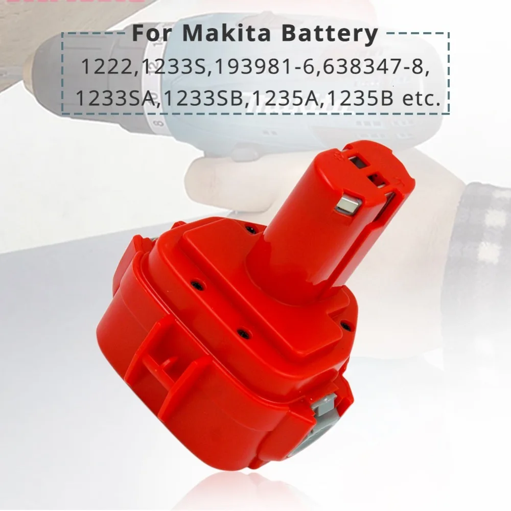 12V NI-CD 2000 мА/ч, 2.0A Замена акумуляторная батарея для Makita Мощность инструмент беспроводные Батарея PA12 1220 1222 1235 1233S 1233SB 1235A 6271D