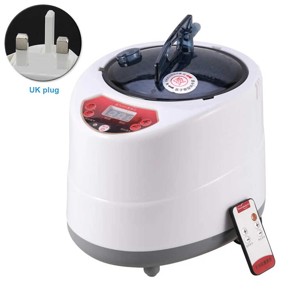 1000W 2L For Body Detox Portable Pot With Remote Control Stainless Steel Home Multifunction Sauna Steamer Spa Mist Moisturizing |