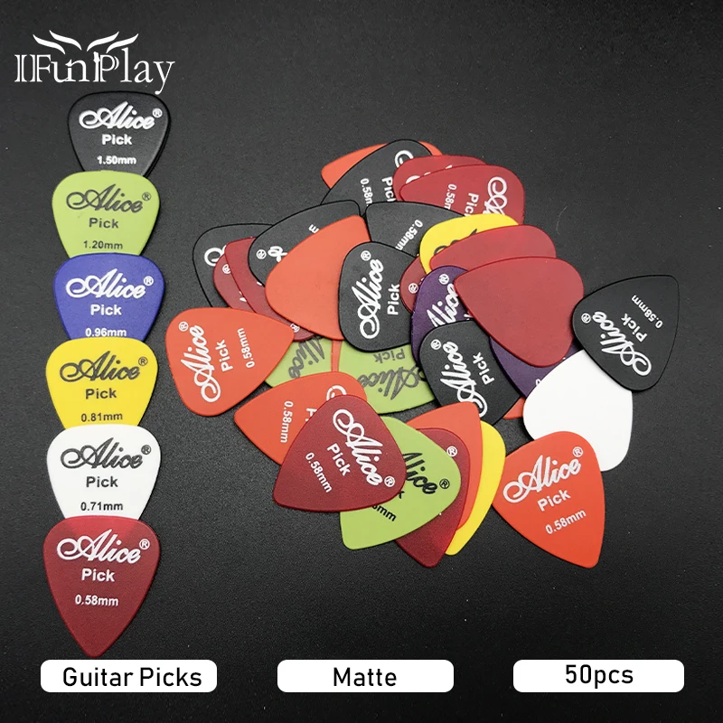Alice 50 шт. многоцветные матовые ABS акустические электрические гитары Нескользящие
