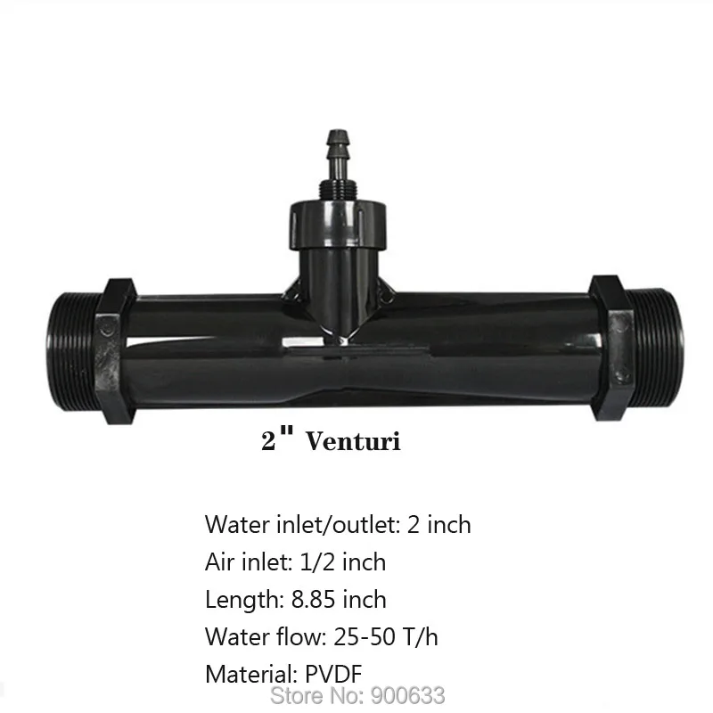 Инжектор озона PVDF Venturi 1 'ɱ 5'' 2 ''для сельскохозяйственных удобрений и