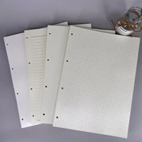 a4 dot grid blank line kraft paper 4 holes loose leaf notebook journal agenda planner diary binder spiral notepad stationery