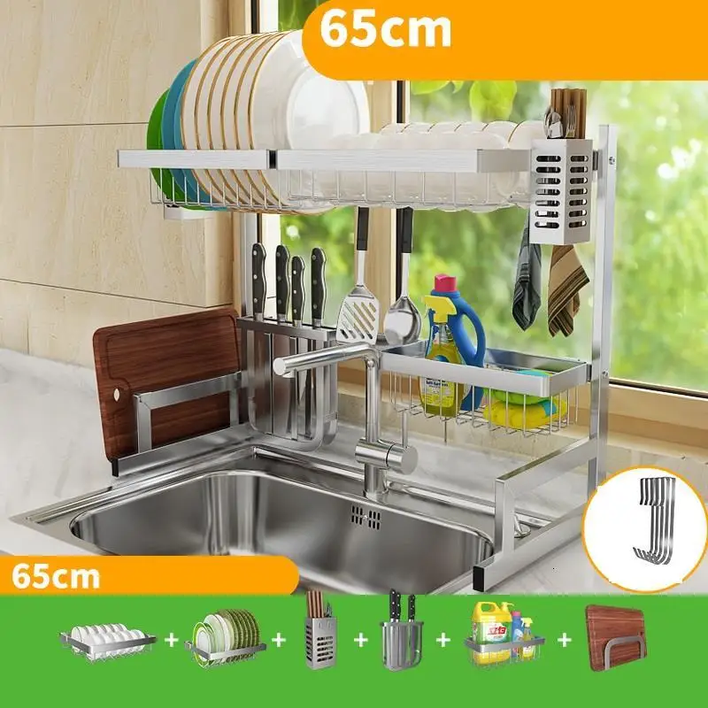 Accessories Afdruiprek Sink Sponge Holder Etagere Stainless Steel Mutfak Cozinha Organizador Cocina Cuisine Kitchen Organizer | Дом и сад
