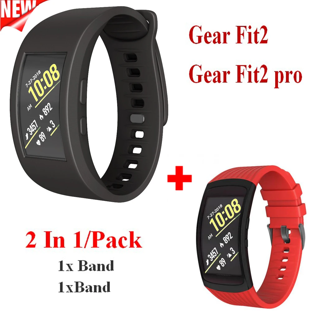 Браслет для Samsung Gear Fit2 2 шт./лот силиконовый ремешок часов | Электроника