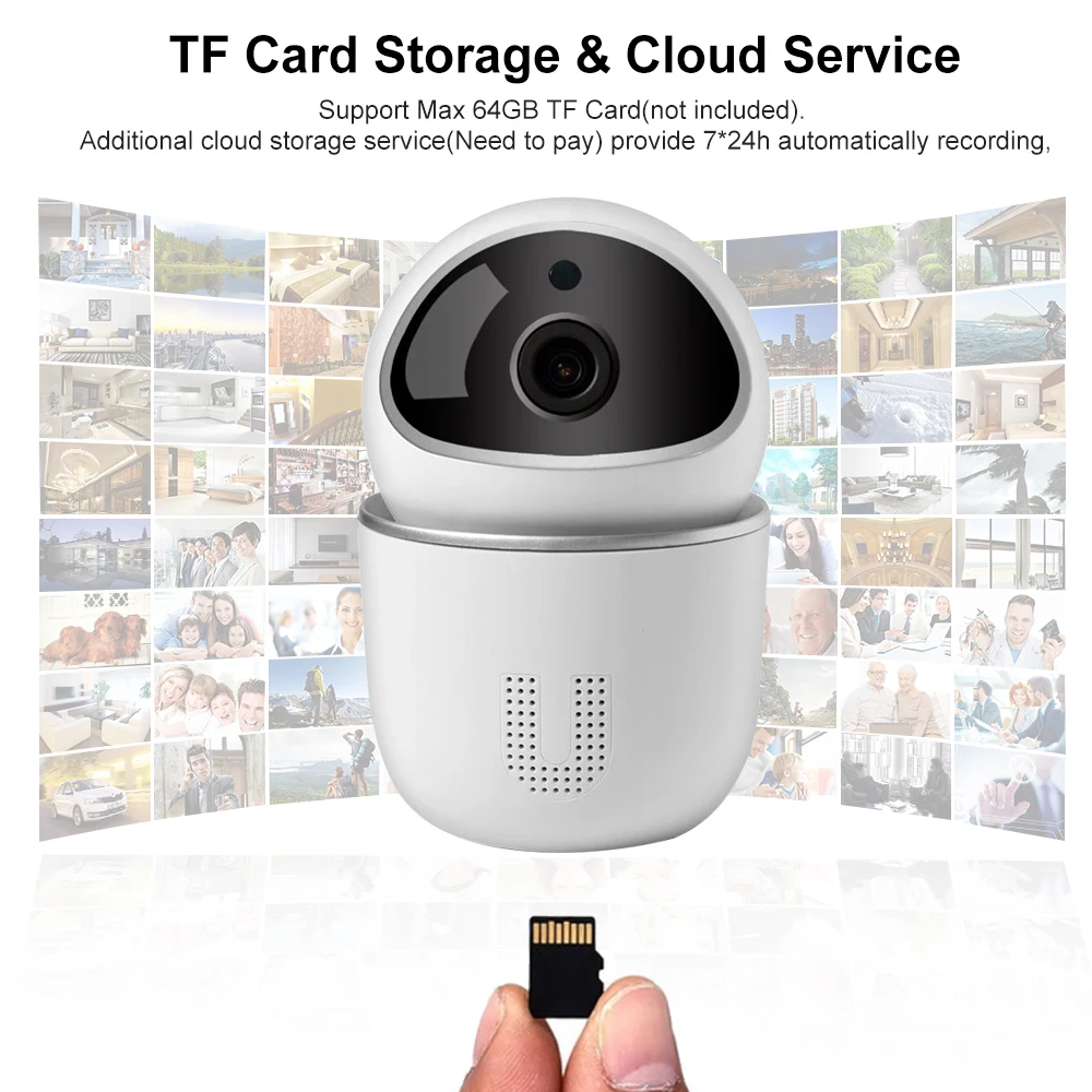 Беспроводная IP камера с датчиком движения Wi Fi 1080P|Камеры видеонаблюдения| |