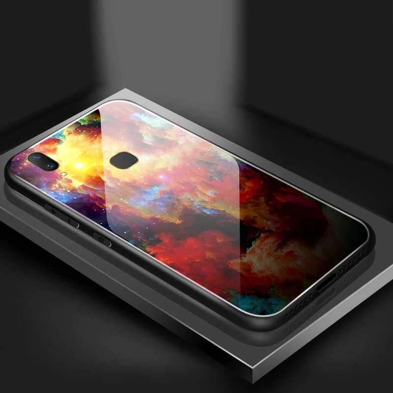 Закаленное Стекло ЧЕХОЛ ДЛЯ Vivo V5S V7 плюс V9 V11i X21i UD X23 X27 Pro Y3 Y5S Y71 Y75 Y79 Y83 Y85 Y93 Y97