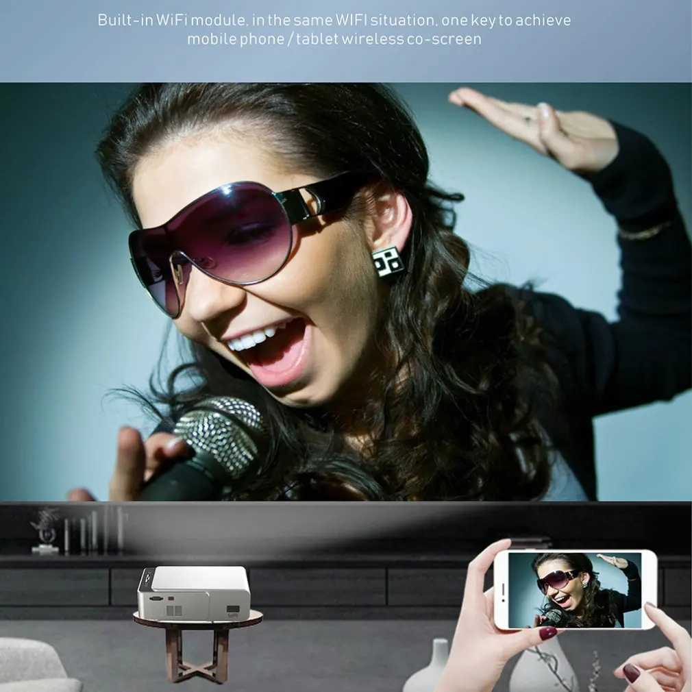 

ALSTON T6 full hd led projector 4k 3500 Lumens HDMI-compatible USB 1080p portable cinema Proyector Beamer with mysterious gift