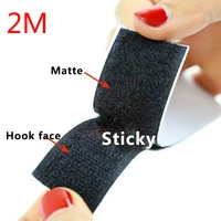 2m self adhesive hook and loop tape sew on craft fastener tape blackwhite 25mm