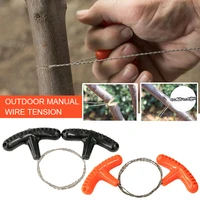 manual hand steel rope chain saw practical portable emergency survival gear steel wire kits travel tools outdoor camping hiking