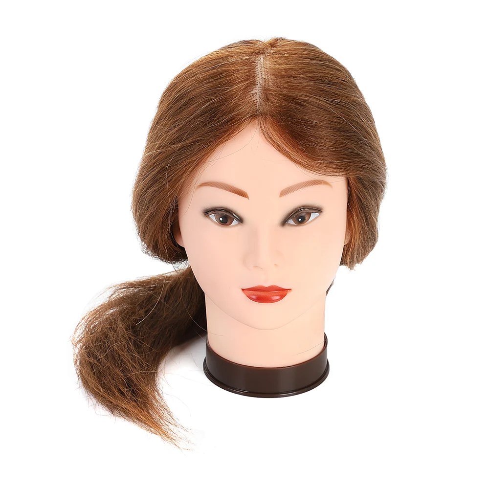 Профессиональная голова для парикмахерских тренировок 100% настоящие волосы 20
