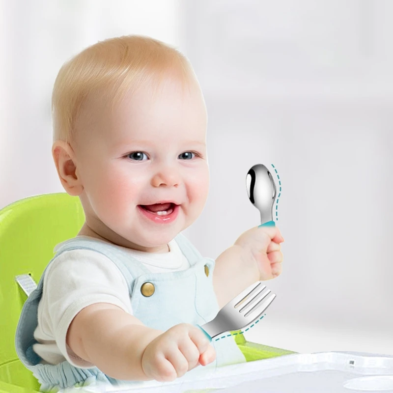 

Baby Feeding Bowl Spoon Fork Set Anti Slip Silicone Suction Divided Plate Tray Utensil BPA-Free Training Dishes Tableware DXAD