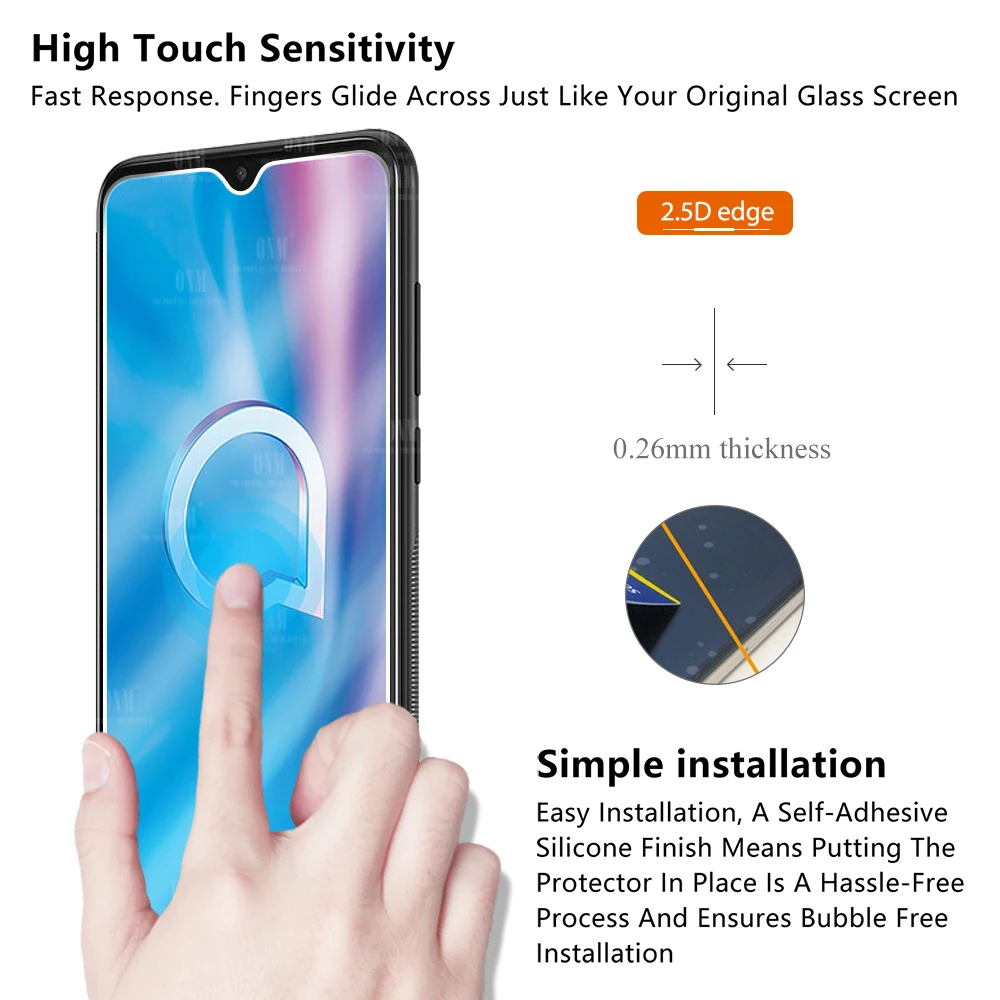 2Pcs Alcatel 1V 2020 Tempered Glass For Screen Protector Protective Film | Мобильные телефоны и аксессуары