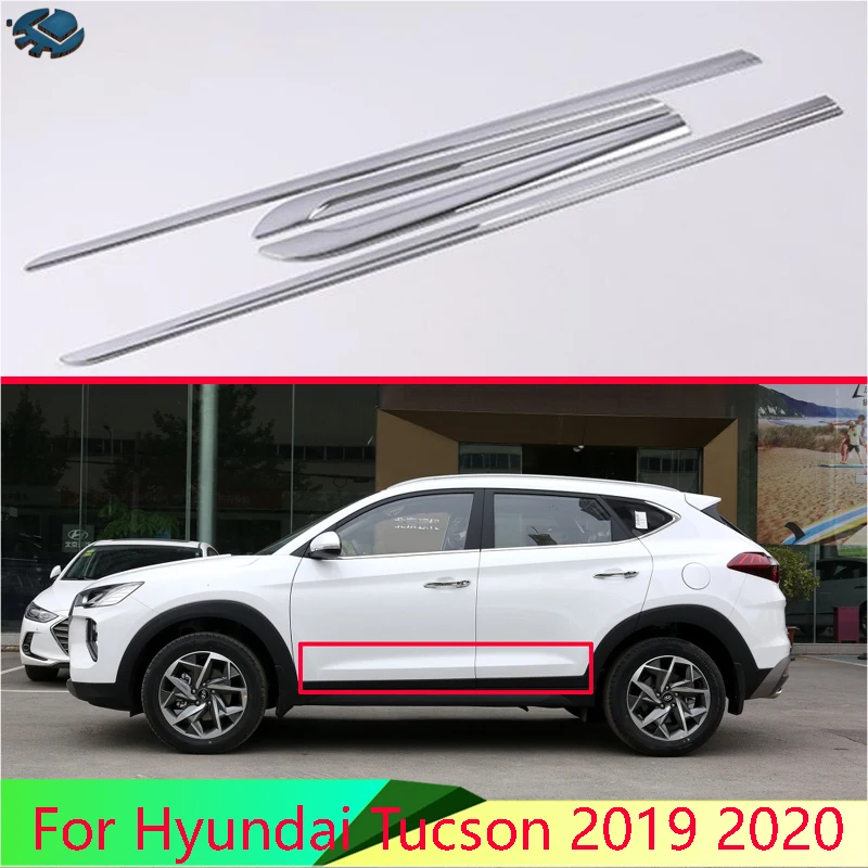 

Для Hyundai Tucson 2019 2020 автомобильные аксессуары ABS Хром Боковая дверь корпус литье под давлением отделка