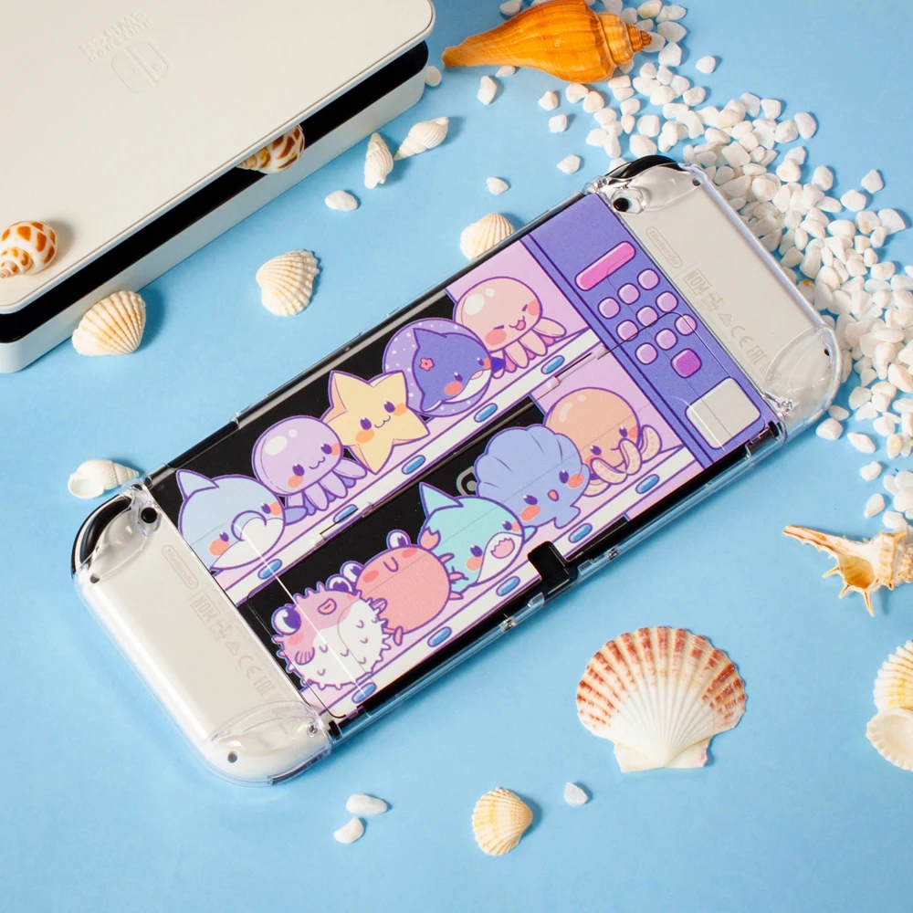 

Защитный чехол для Nintendo Switch OLED, милый чехол для ПК, чехол для игровой консоли Nintendo Switch OLED