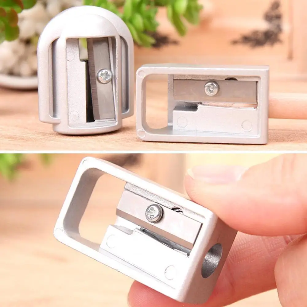 Металлическая точилка для карандашей цинковый сплав плоская ручка нож