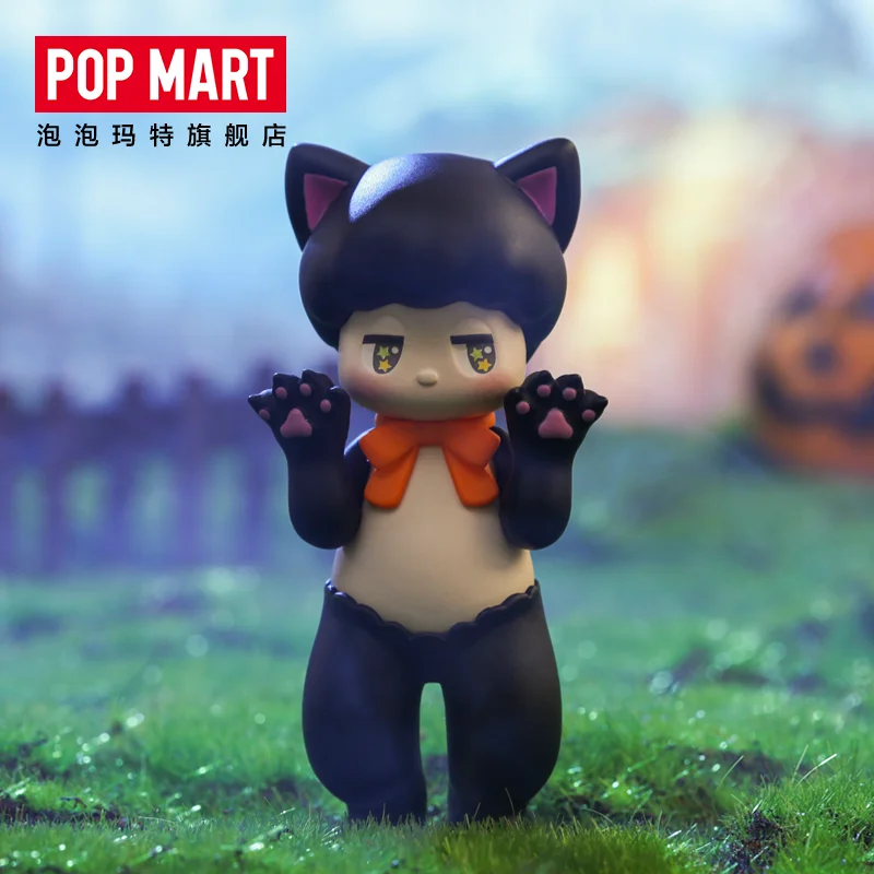 POPMART-caja ciega Pan Shen Serie de Halloween Original, figura de juguete, estilo lindo, Personaje de Anime, regalo sorpresa de cumplea&ntilde;os-4