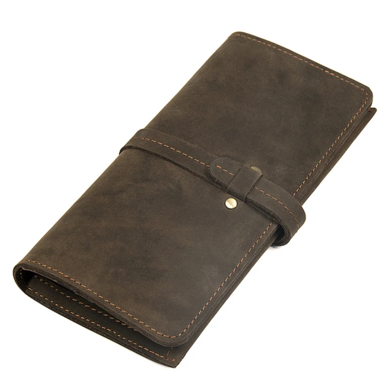 

Luufan 100% кошельки из коровьей кожи первого слоя длинный стильный держатель для карт чехол винтажный Чехол для визиток новый продукт