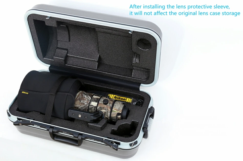 ROLANPRO водонепроницаемый чехол для объектива Nikon AF-S 500 мм F/4E FL ED VR камуфляжная