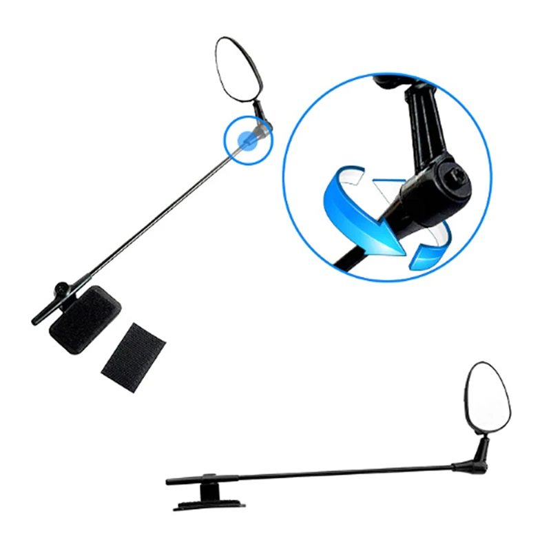 

1pc Bicycle Rotation Adjustment Helmet Rearview Mirror Bicycle Accessory