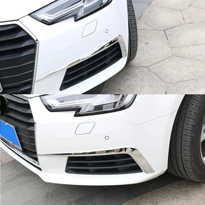 

Car Front Fog Light Eyelid Eyebrow Cover Trim For- A4 B9 2017