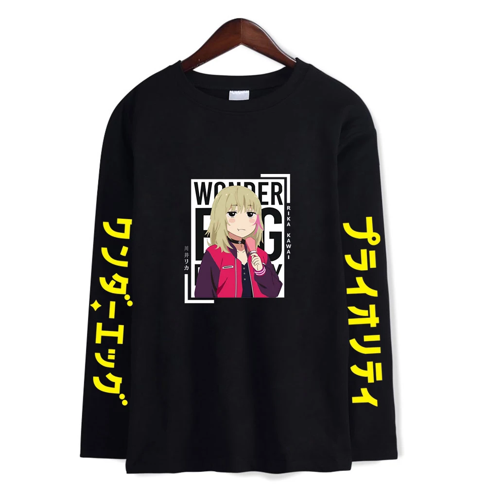 

Wonder Egg Priority Tshirt Round neck Men Women Shirt Crew Long Sleeve Tshirt Unisex Cute Anime Streetshirt Anime Fashion Clothe