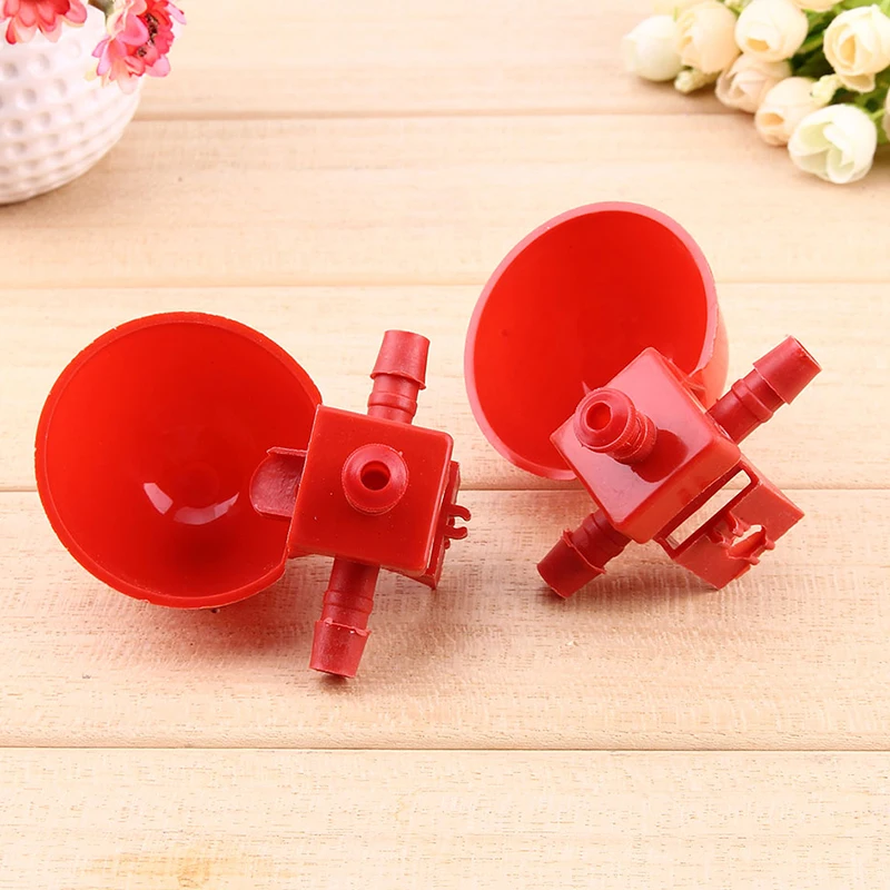 1/5Pcs Feeders Automatic Quail Chicken Drinker Bird Feeder Coop Nipple Poultry Farm Plastic Water Cup | Дом и сад