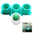 Силиконовая форма для бетона, форма для кактуса, цветов, керамическая глина, рукоделие, литье, форма для бетона, принадлежности для домашнего садоводства