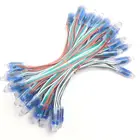 50 шт.Лот 12 мм UCS1903 ws2811 IC RGB светодиодный модуль Водонепроницаемая DC5V цифровая полноцветная светодиодная Пиксельная лампа бесплатная доставка