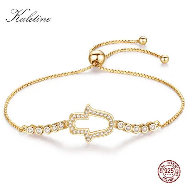 Женский теннисный браслет KALETINE из стерлингового серебра 925 пробы с подвесками на