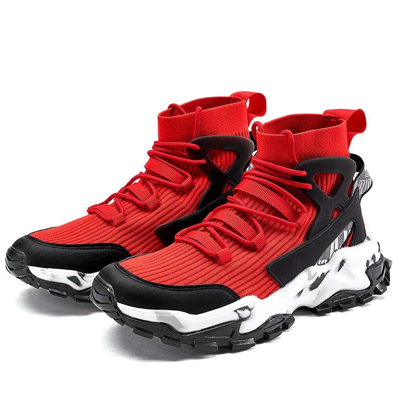 

New Casual Shoes Comfortable Fashion Sneakers for Men Shoes Brand Outdoor Leisure Footwear High-top Men's Popcorn sneakers 39-46