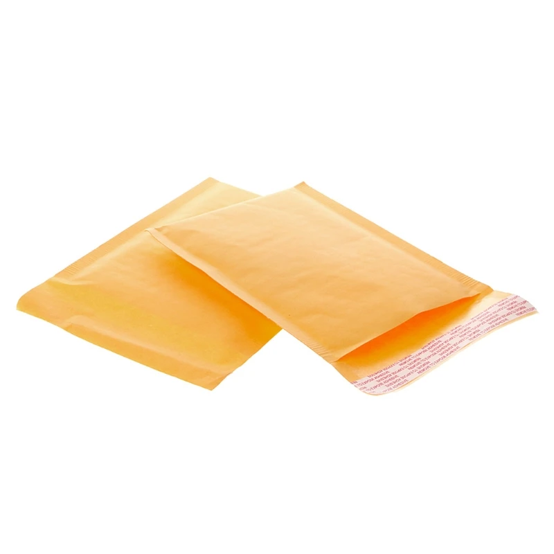 

10 Pcs Kraft Bubble Mailers Yellow Padded Mailing Bags Paper Shipping Envelopes